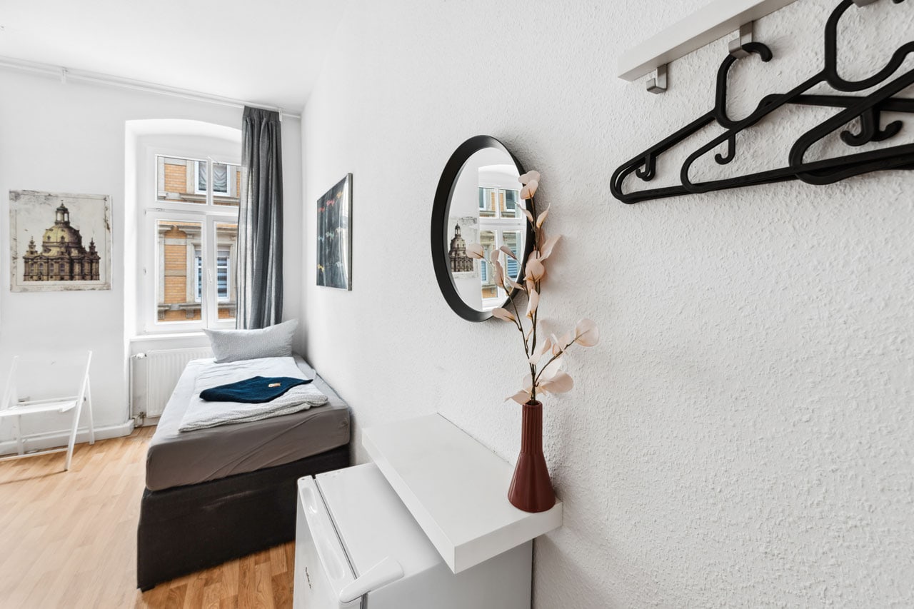 Dresden 1-Zimmer Apartment mit 2 Einzelbetten DD02+DD05